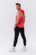 Майка Fitness Tank top with a hoodie 323 Красная