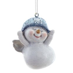 GAEM Фигурка декоративная подвесная "Снеговик", L4,5 W4 H5,5 см, 2в.