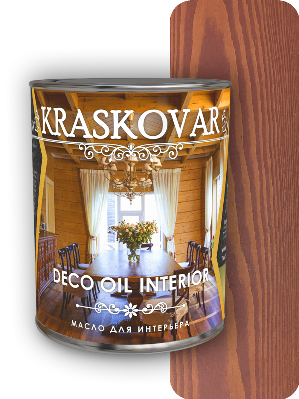Масло для интерьера Kraskovar Deco Oil Interior вишня