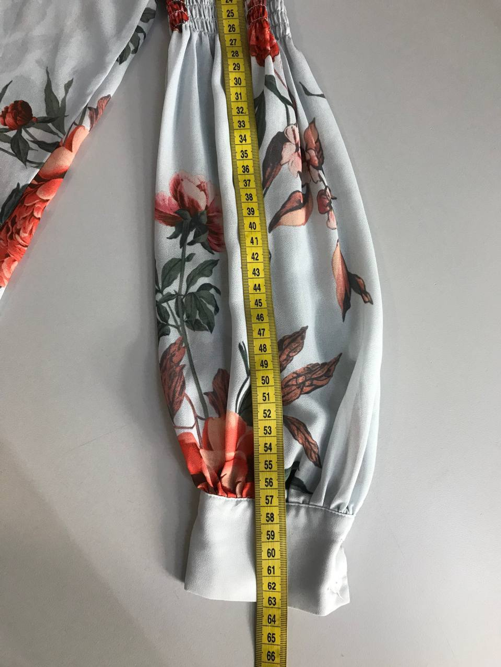 Блузка Lime цветочная, маркировка XS, визуально на 42 размер