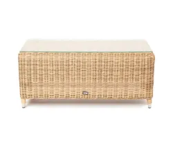 "Кон Панна" столик журнальный из искусственного ротанга, цвет соломенный