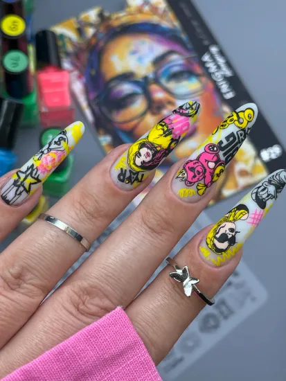 Пластина для стемпинга Enigmanic Stamping №029