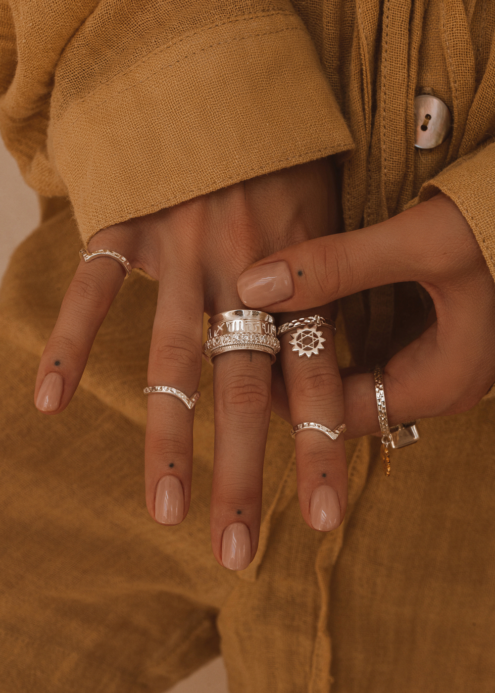 Кольцо «Зодиак» с белыми цирконами