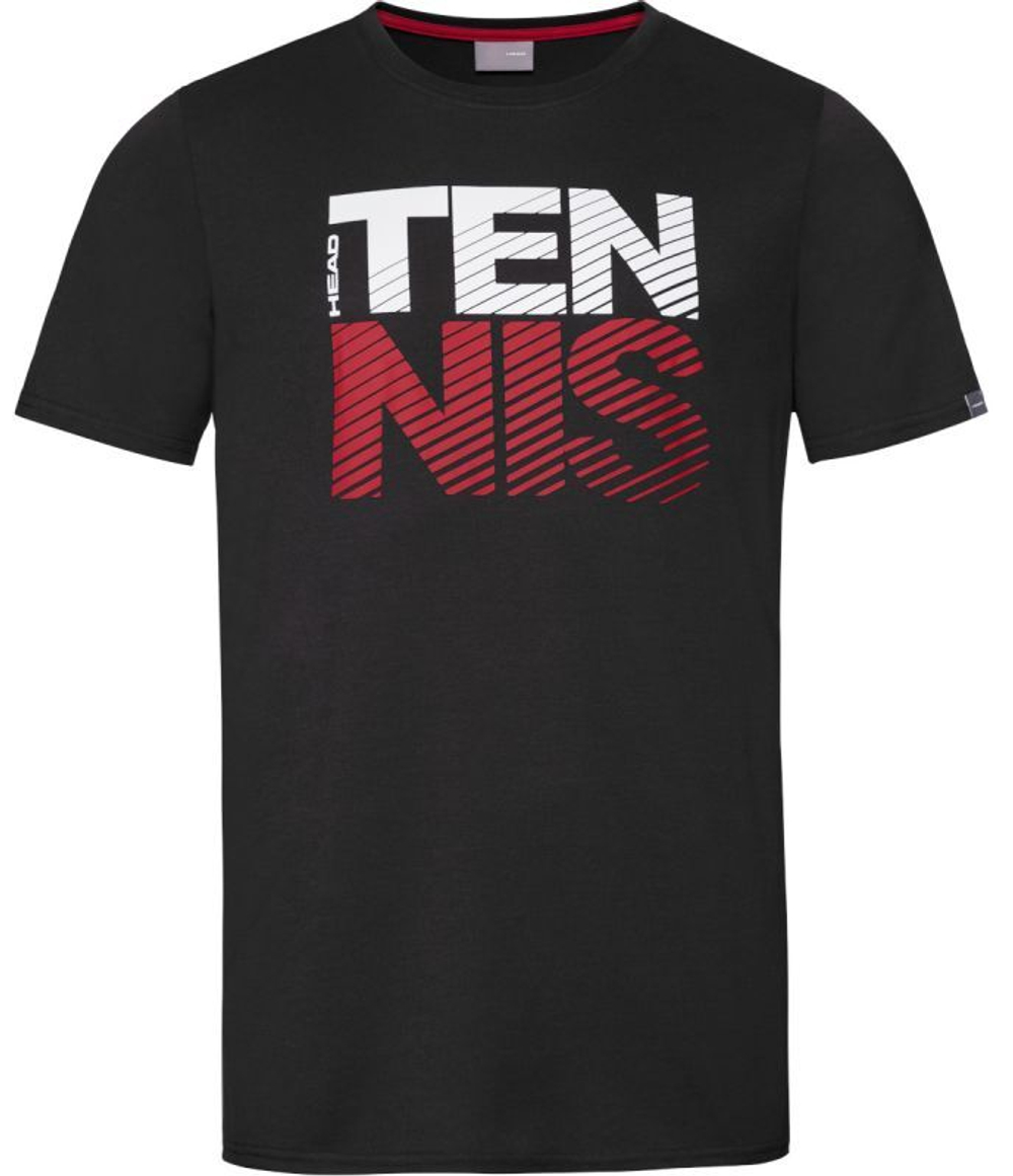Мужская теннисная футболка Head Club Chris T-Shirt M - black