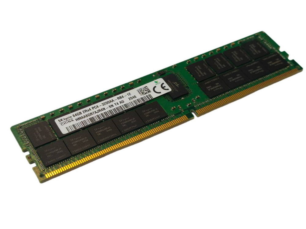Модуль памяти для сервера HYNIX 64GB PC4-3200AA 2Rx4 3200MHz HMAA8GR7AJR4N-XN ECC Reg Memory 64GB