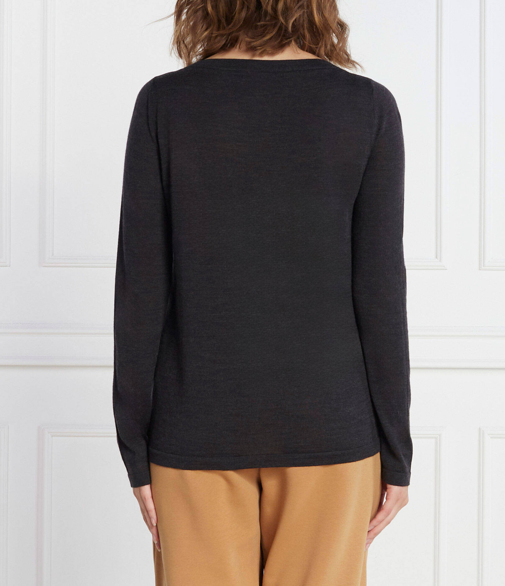 Хлопковый свитер Max Mara Leisure - графитовый(336605366)