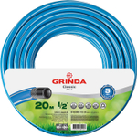 GRINDA Classic, 1/2″, 20 м, 25 атм, трёхслойный, сетчатое армирование полиамидной нитью, поливочный шланг (8-429001-1/2-20)