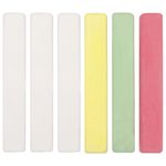 Мел BRAUBERG, набор 6 шт. (3 белых и 3 цветных), квадратный, 227442