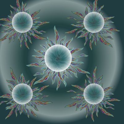 Объемная космическая фантазия