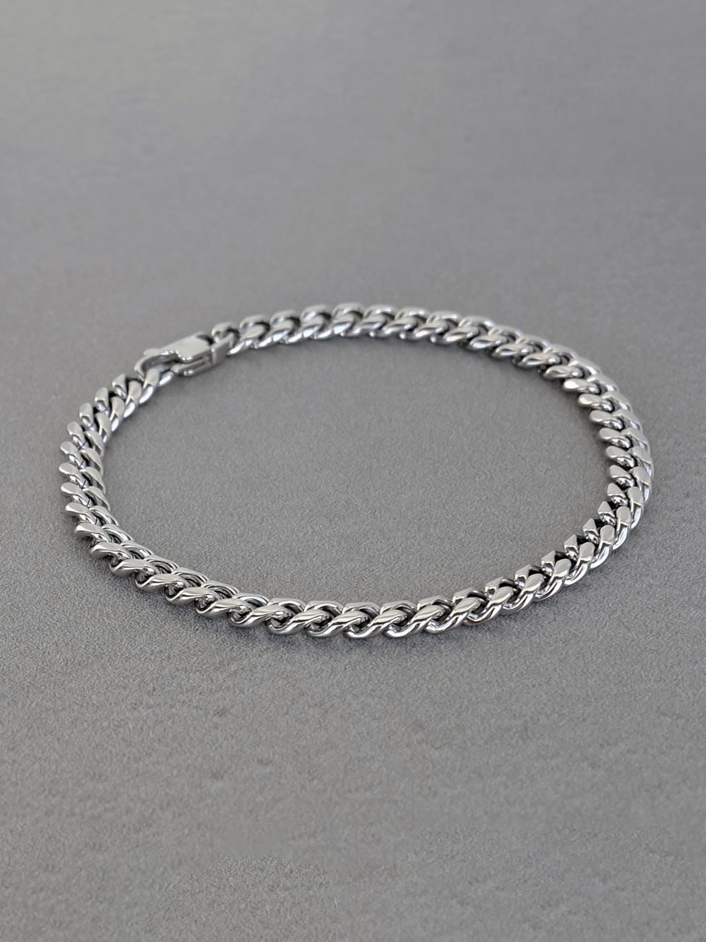 Мужской браслет из стали, панцирное плетение