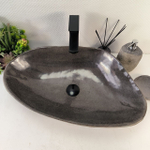 Каменная раковина из речного камня RS-05225 (61*38*15) 0862 из натурального камня