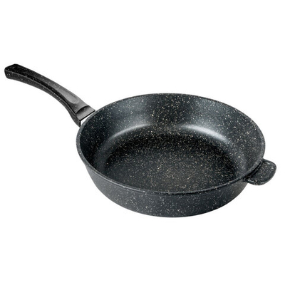 Сковорода 28см высота 7см Гранит с несъемной ручкой, с2851аг