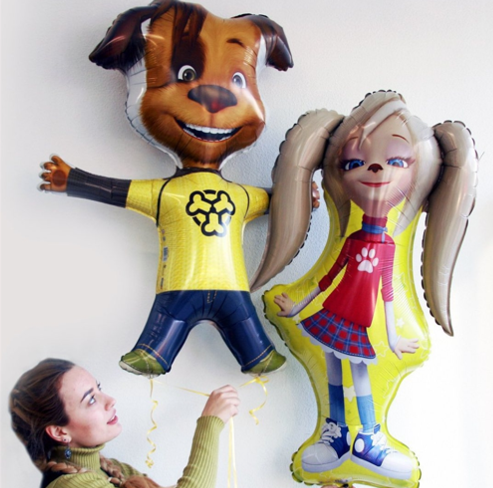 G Шар фигура Барбоскины Роза 41"/104см (БГ-40)  Изображение2