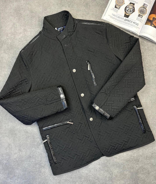 Куртка Stefano Ricci  со вставками из кожи крокодила