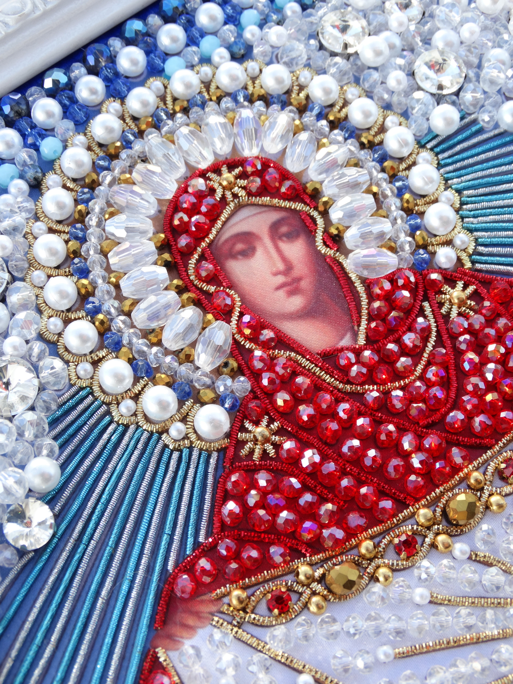 И-22 Набор для вышивания хрустальными камнями Покров Пресвятой Богородицы