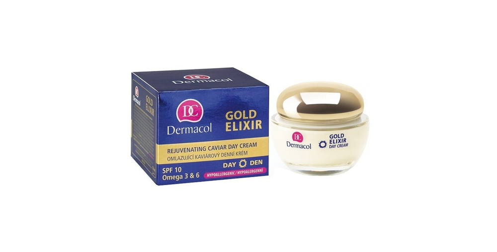Dermacol Gold Elixir - омолаживающий дневной крем с икрой /   50  ml  / GTIN 8595003929103