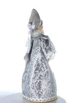 Фарфоровая кукла коллекционная Снегурочка с муфтой. Новогодняя игрушка под ёлку ручной работы