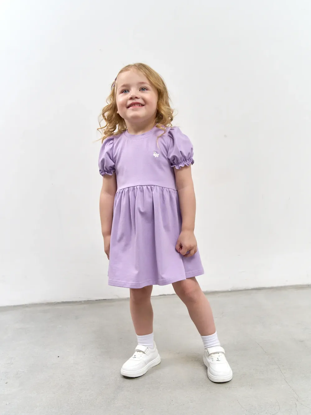 Платье "Лаванда" с принтом 0+