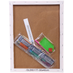 Алмазная мозаика на подрамнике с полным заполнением «МИР ЯРКИХ КРАСОК», рыжик, 30*40см