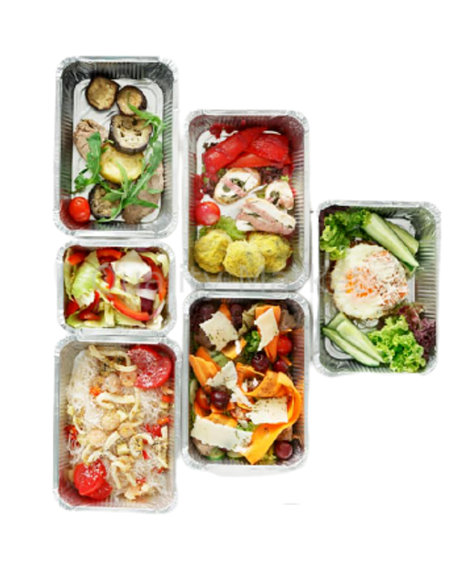 Алюминиевая форма L-край, 123 х 98 x 34 мм, 260 мл (50/1500шт)