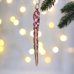 Подвеска «Морозная сосулька» 13 см, Розовый