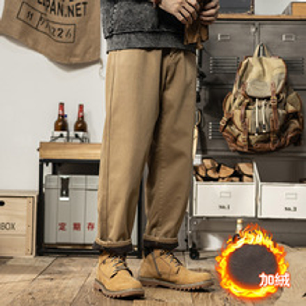 Осенние и зимние флисовые повседневные брюки зимние и осенние теплые