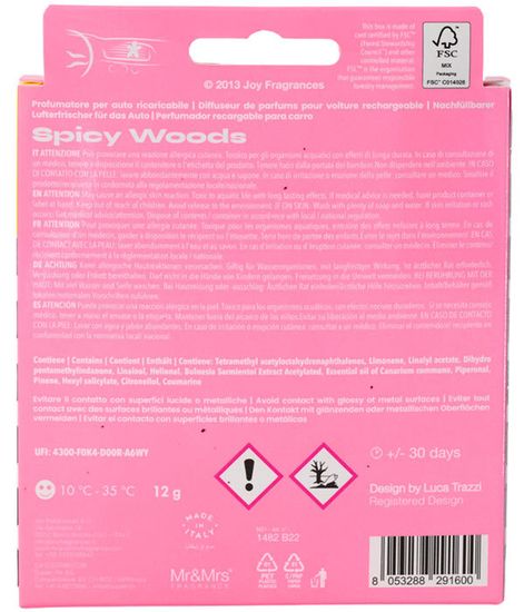 Пряное дерево, ароматизатор для автомобиля NIKI милитари, Mr&Mrs Fragrance