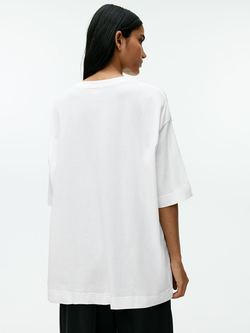 ARKET ФУТБОЛКА ОВЕРСАЙЗ, БЕЛЫЙ