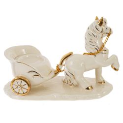 GAEM Фигурка декоративная "Лошадка" с подсвечником, D свечи 3,5 см, L16,5 W7 H12 см