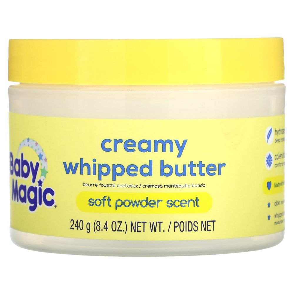 Baby Magic, Сливочное взбитое масло, мягкий порошок, 240 г (8,4 унции)