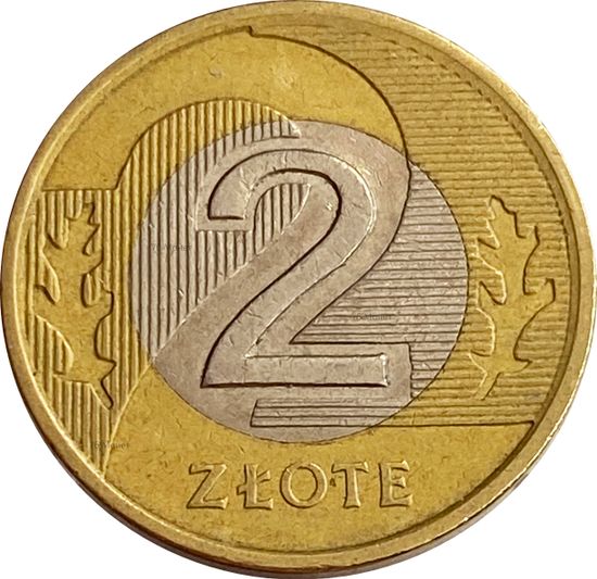 2 злотых 1994-2022 Польша 