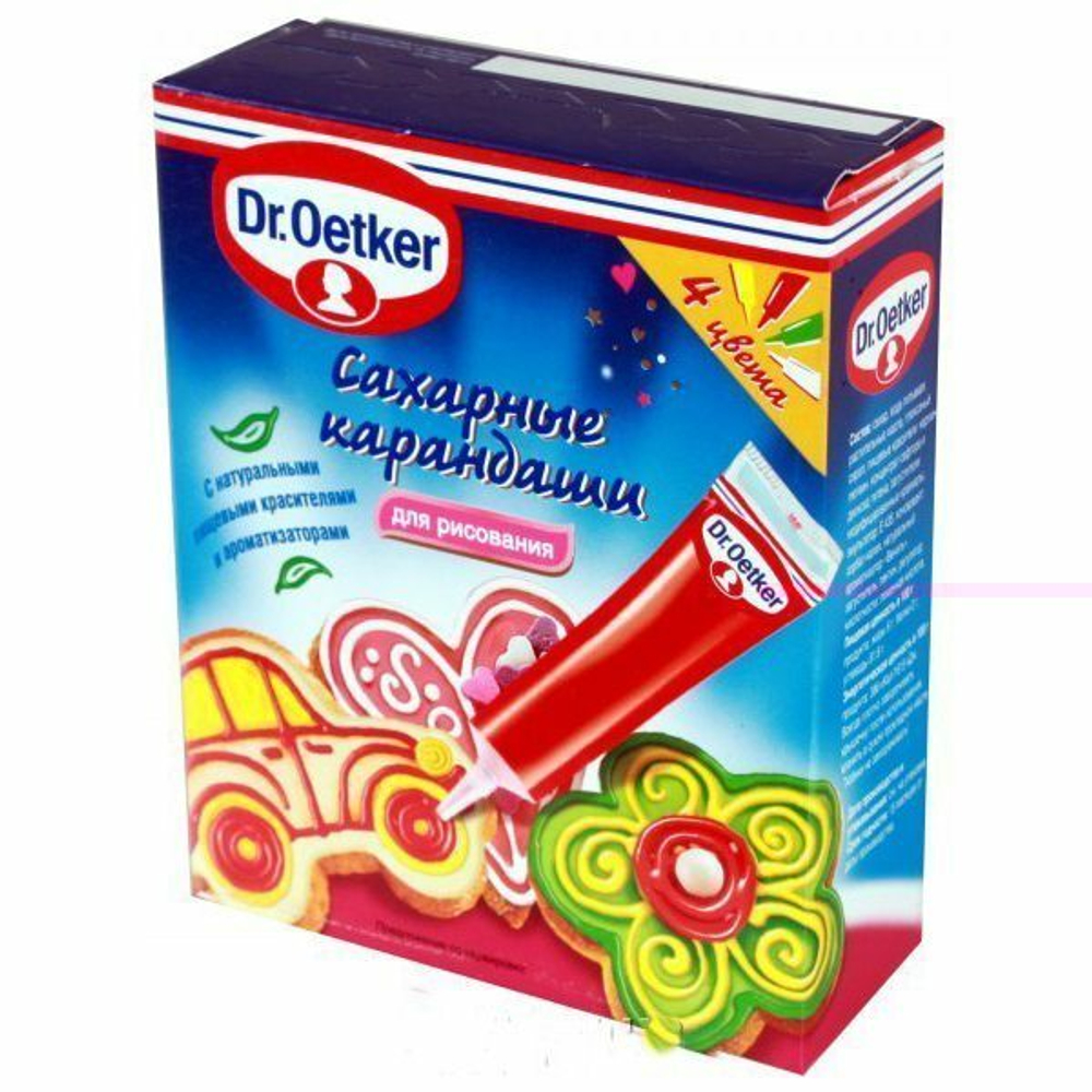 Цветные сахарные карандаши 76 г Dr. Oetker пищевые красители