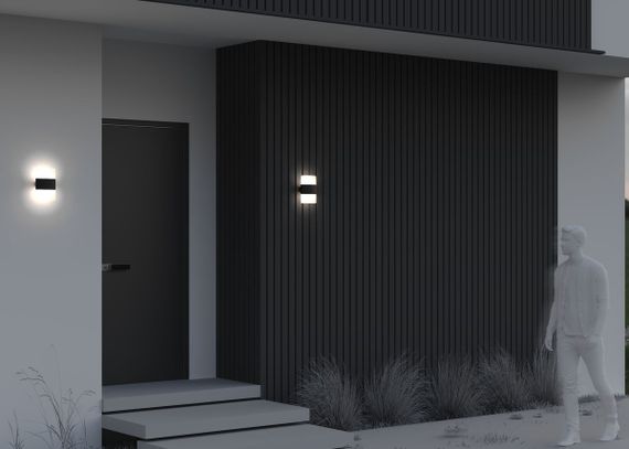 Уличный настенный светодиодный светильник Maytoni Rom O442WL-L12GF3K