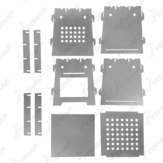 Печь-щепочница складная ПМ-02С в чехле, 216х217х221мм, сталь 1,5мм (T-HS-PM-02S) Helios