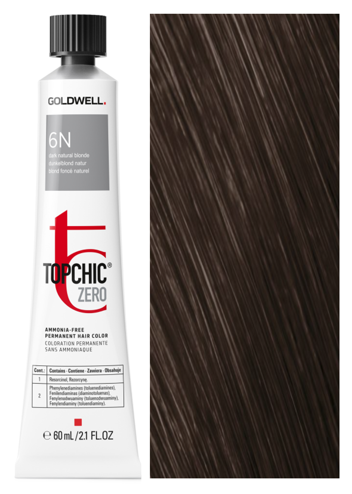 Goldwell Topchic Zero 6N Натурально-пепельный 60 мл