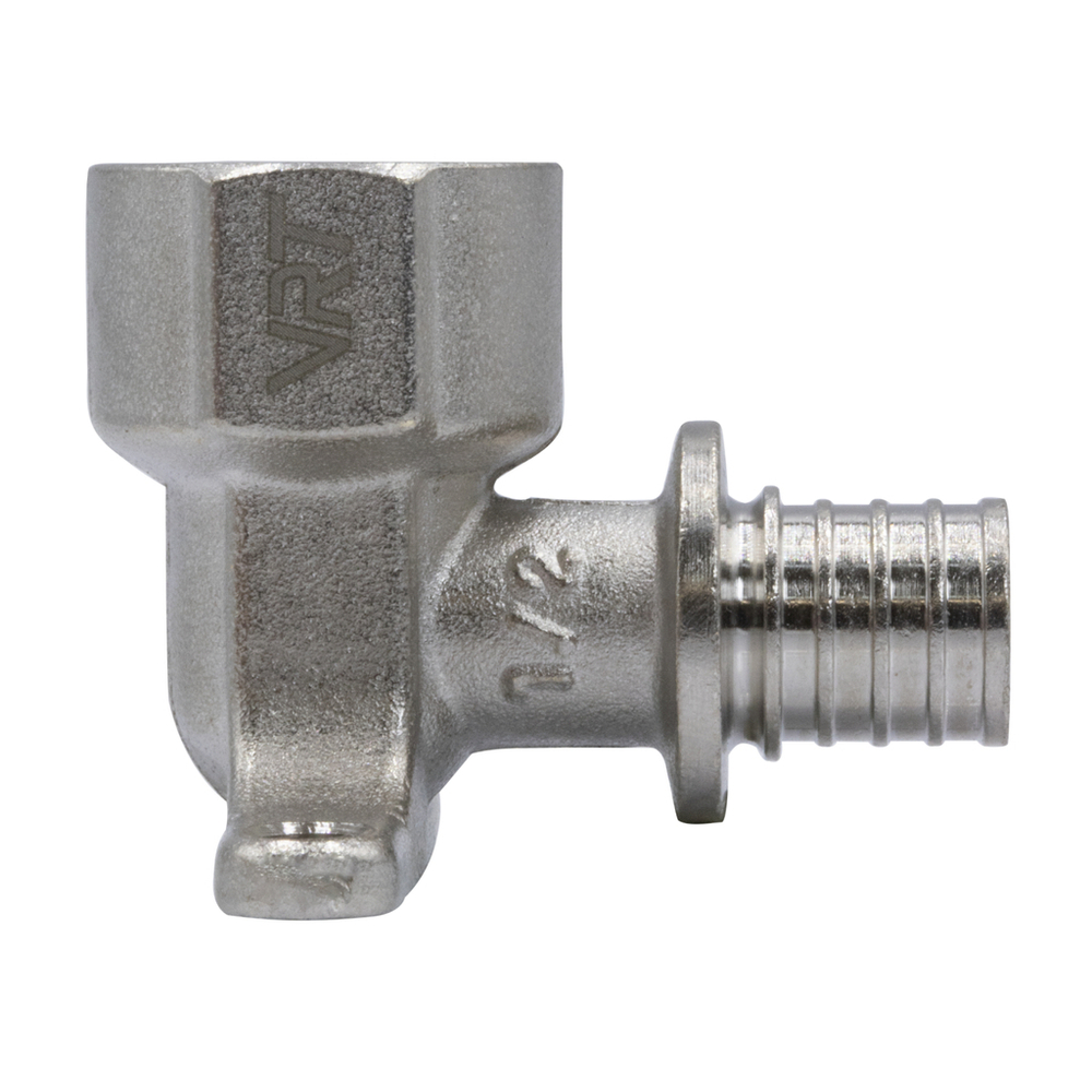 Уголок аксиальный 16 (2,2) х 1/2'' c внутренней резьбой с креплением VRT®