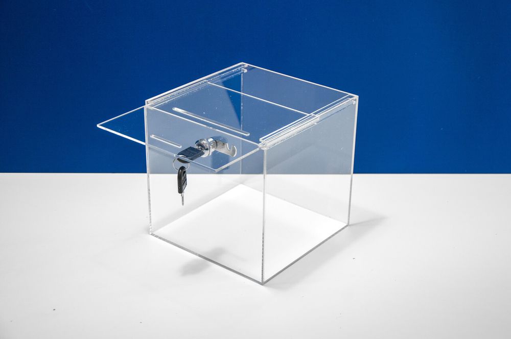 Ящик для пожертвований 200х200х200 врезной замок