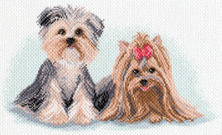 "Сладкая парочка"-1642 канва с рисунком