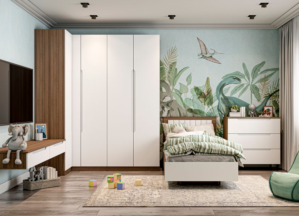 МС Роза Тумба подвесная 900 Орех Франклин/Тренто Белый софт, ДСВ Мебель