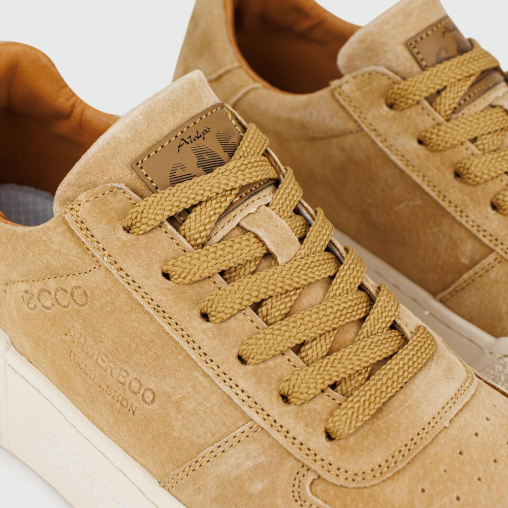 кроссовки Ecco Aimerboo Suede Beige / White