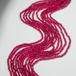 Ярко-розовая шпинель синтетическая, 3мм, шар, микроогранка