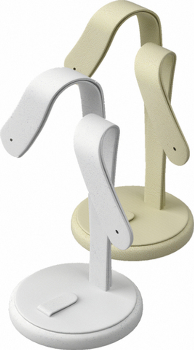 Подставка для гарнитура/ушки/2 отверстия/язычок/накладка/круглое основание/Н-90 мм.