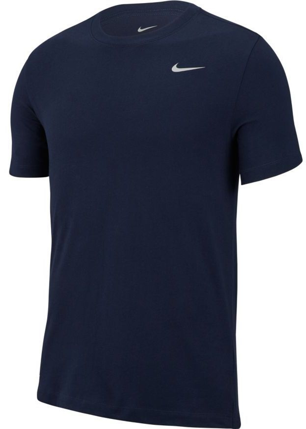 Футболка мужская теннисная Nike Solid Dri-Fit Crew - obsidian/mate silver