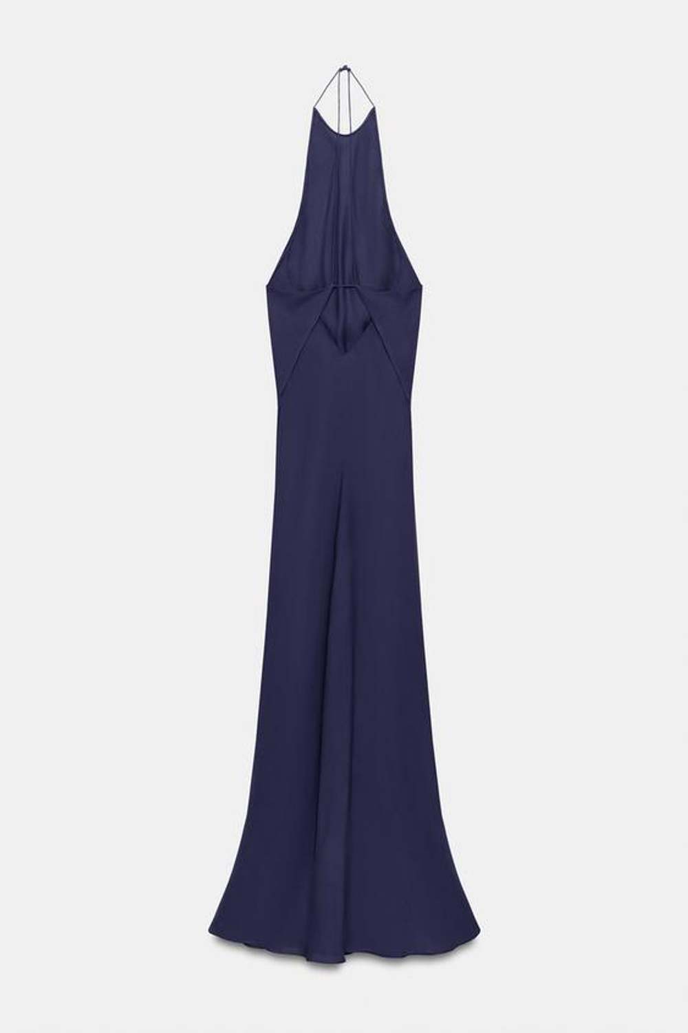 ZARA ПЛАТЬЕ ZW COLLECTION С ГОРЛОВИНОЙ ХАЛТЕР, ИНДИГО