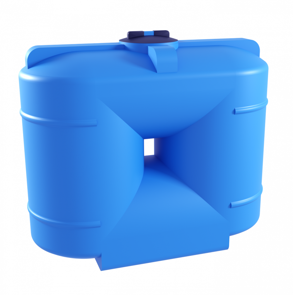 Ёмкость пластиковая пищевая Мультпласт В-500 500 л. прямоугольная (123x60x107см;20кг;синий) - арт.555434.2