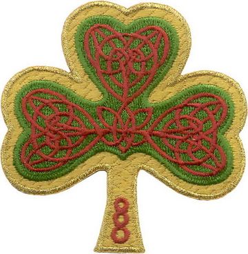Нашивка Ирландский клевер (большой)