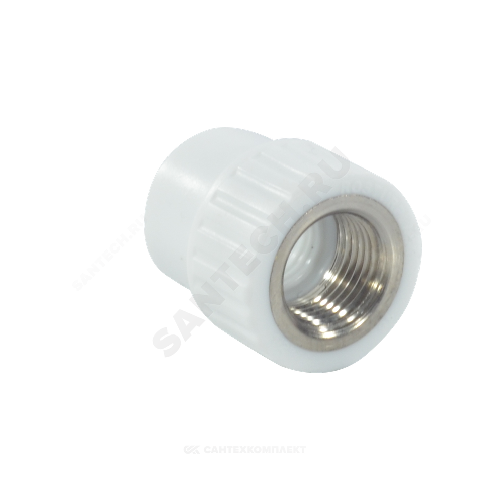 Муфта PP-R комбинированная белая Дн 32х3/4" ВР RTP (РосТурПласт) 10657