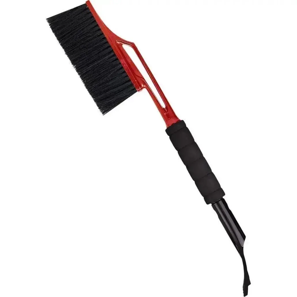 Щетка для снега Spin&Clean Techno, съемный скребок для льда, 58 см, signal red