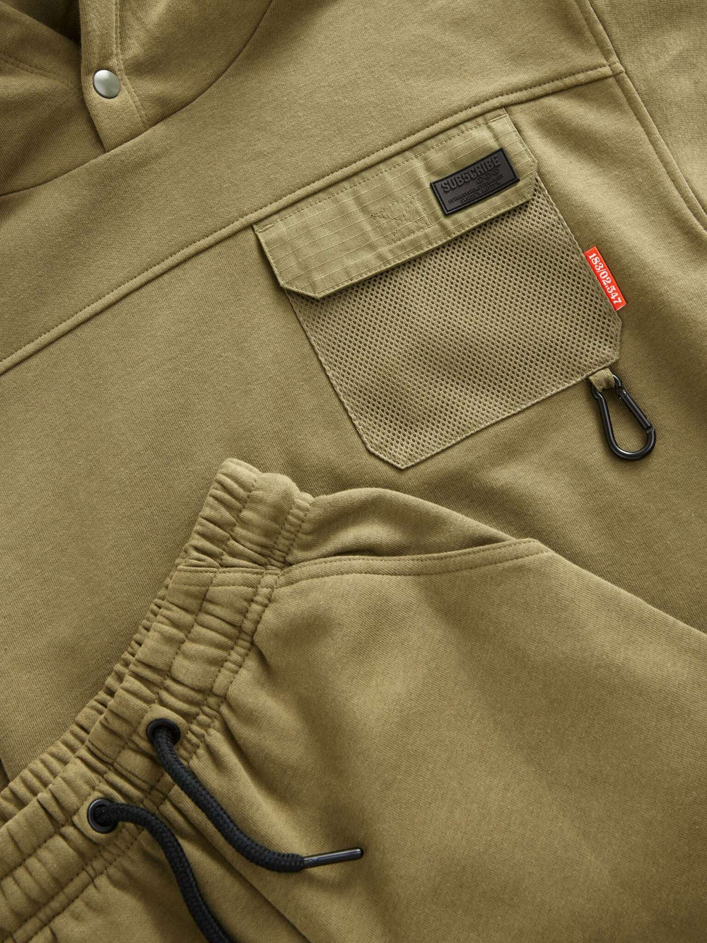 Толстовка с капюшоном и джоггеры в комплекте для мальчика Next B66-391, Хаки