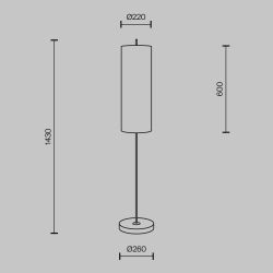 Торшер Maytoni   MOD437FL-01B